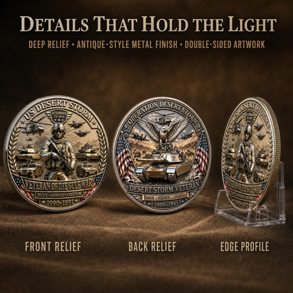 🏜️Operation Desert Storm Veteran Commemorative Metal Medal