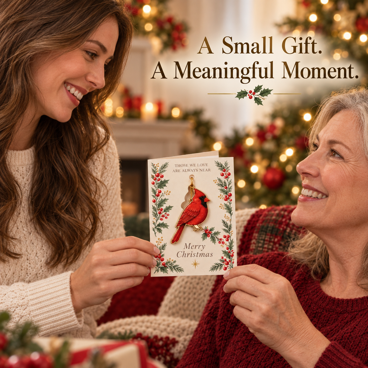 ✨ Keepsake Enamel Ornament Greeting Card | 2-in-1 Holiday Gift & Card 🎄