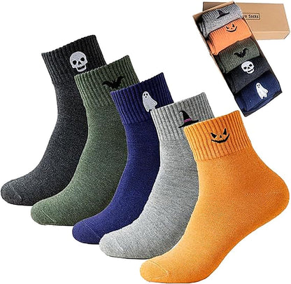 Halloween Embroidered Ankle Socks 🎃