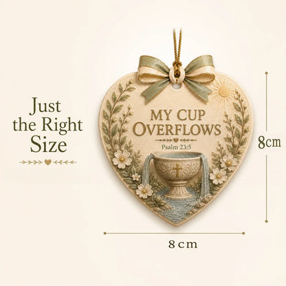 (🎁Last Day 49% OFF)✝️🎄Christian Scripture Christmas Ornament – Faith-Filled Ceramic Heart Keepsake
