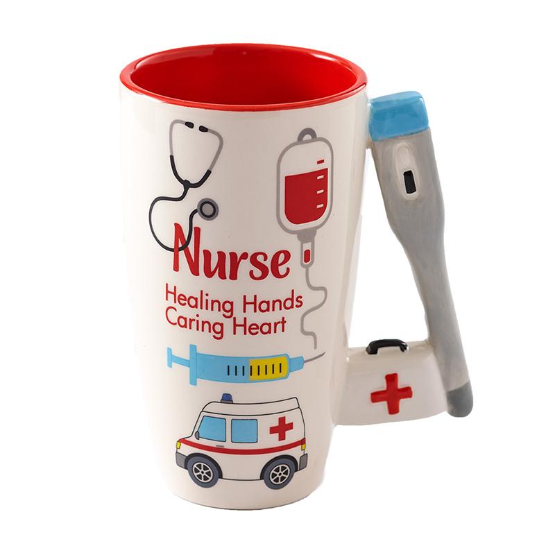 Unique Gift - Whimsical Occupational Mug – 20oz Premium Ceramic Hero Gift (Nurse, Teacher, Police, Firefighter, Hairstylist)