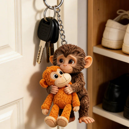 🐵💕Team Punch - Monkey Lover Keychain With Charms