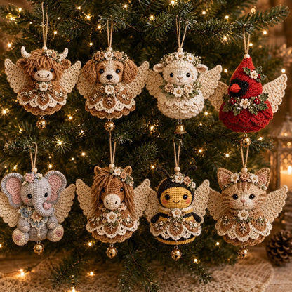 🪽 Animal Angel Crochet Ornament DIY Kit
