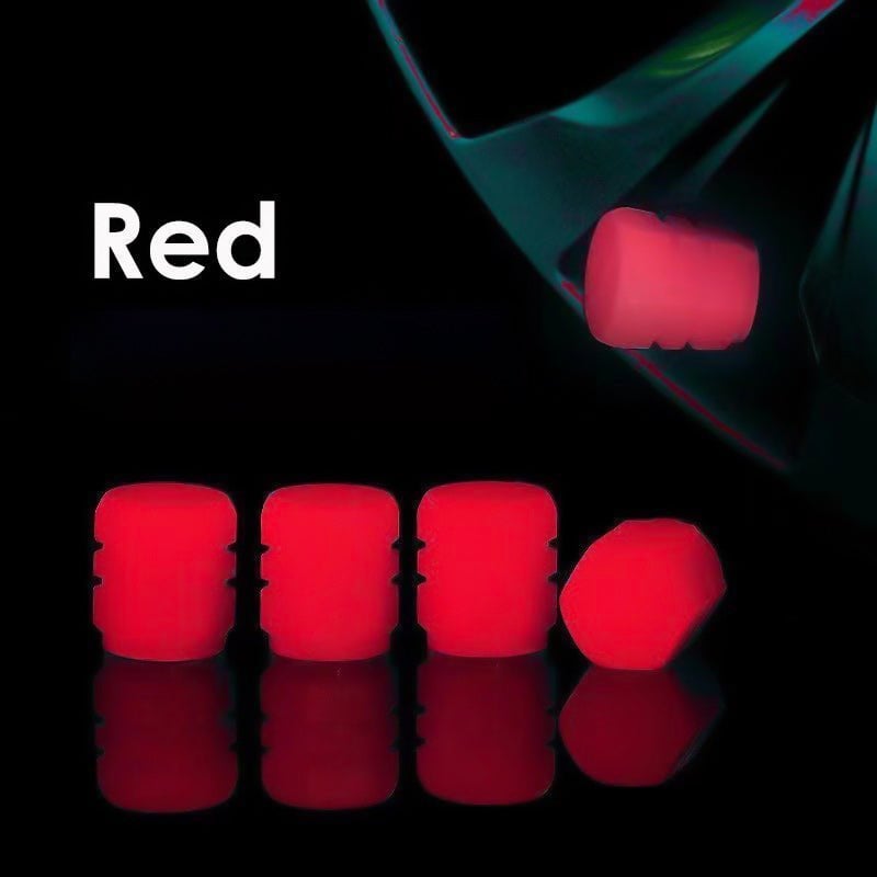 (🔥3rd Anniversary Sale) - Fluorescent Tire Valve Caps