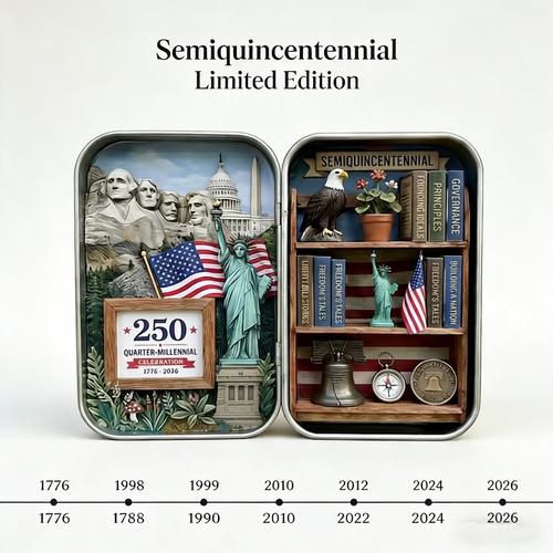 🔥Last Day 49% OFF - ❤️🗽us 250th Anniversary Pocket Diorama Tin