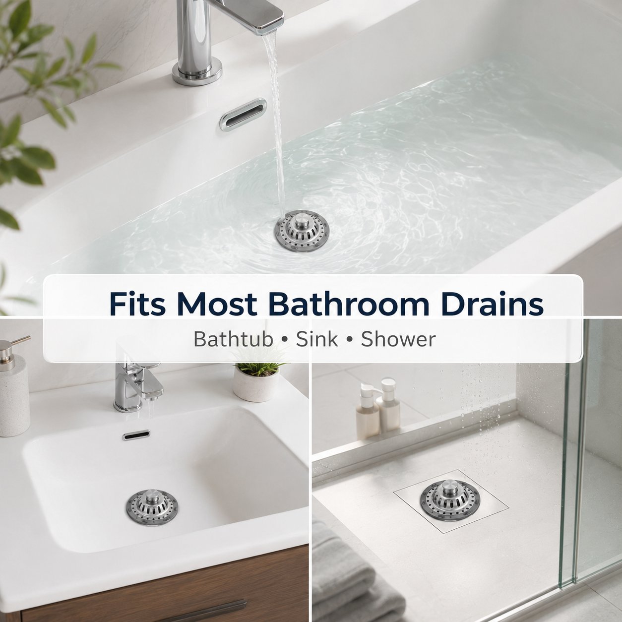 🛁Anti-Clog Drain Protector for Hair & Small Items