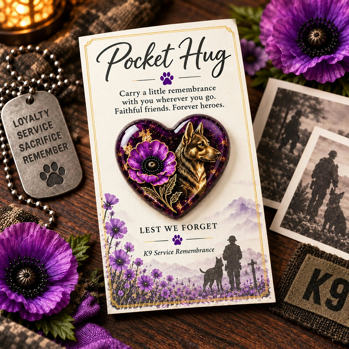 🔥Hot Sale🔥 - 🌺 Pocket Hug™ Remembrance - A Little Keepsake of Love, Honor & Memories