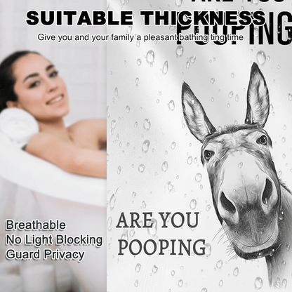 Funny Donkey Shower Curtain