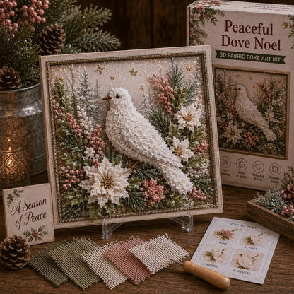 🔥HOT SALE🔥🎁 3D Christmas Fabric Poke Art Kit