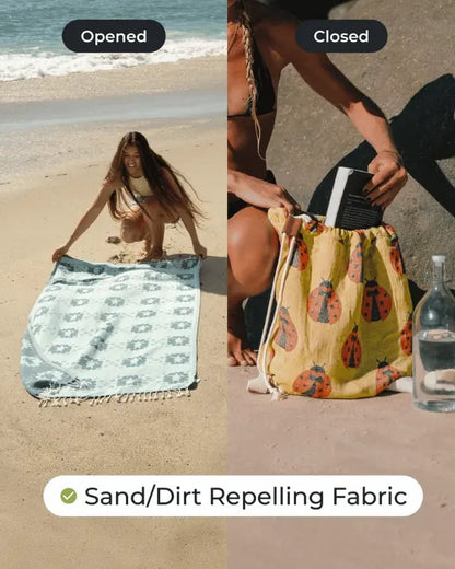 🌊 2-in-1 Convertible Beach Towel Bag