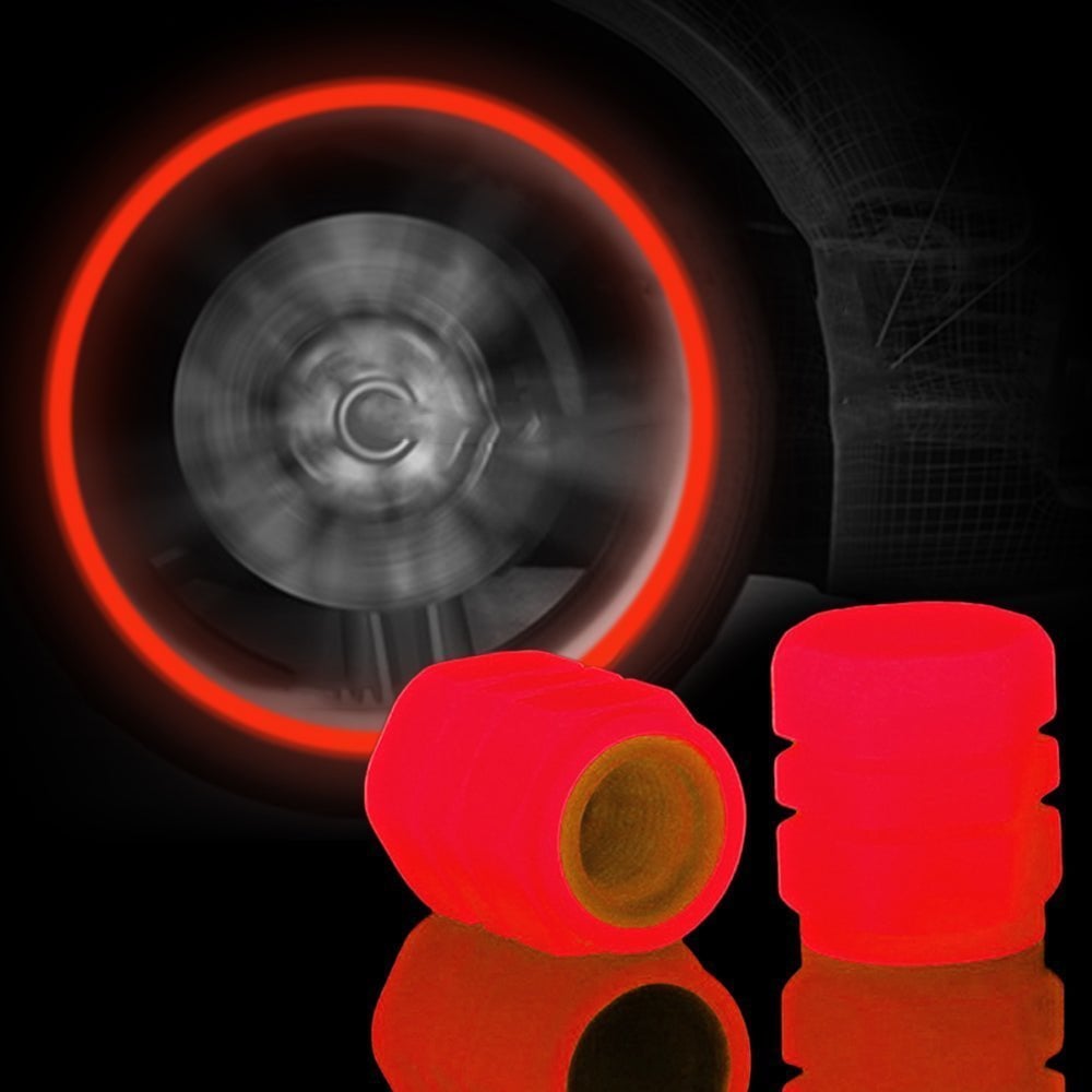 (🔥3rd Anniversary Sale) - Fluorescent Tire Valve Caps