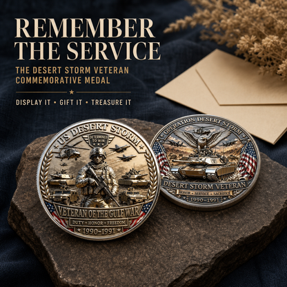🏜️Operation Desert Storm Veteran Commemorative Metal Medal