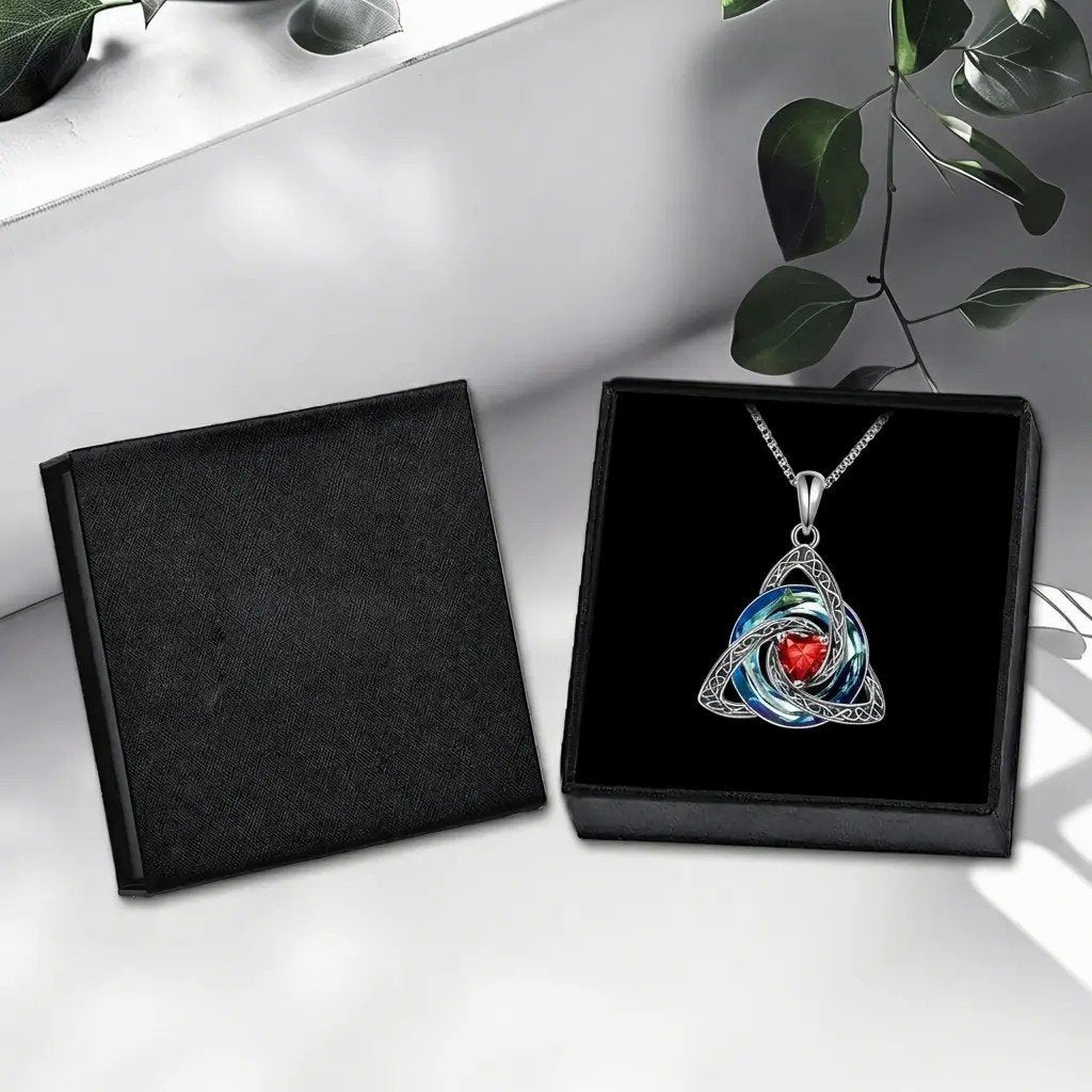 ♾️💖Birthstone Celtic Knot Necklace with cards