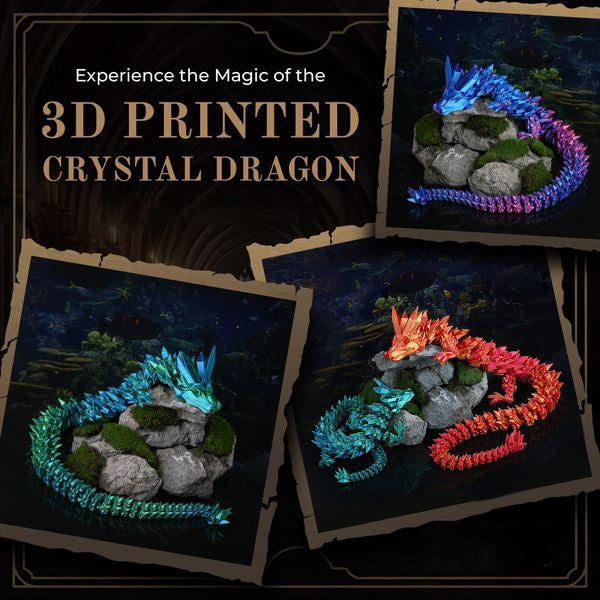 🔥Last Day Promotion-70% OFF 💥🐉3D-Printed Articulated Crystal Dragon