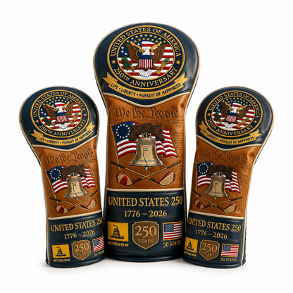 🎖️ Last Day Promo: 49% OFF ⛳️|🇺🇸 United States 250th Anniversary Elite Leather Golf Head Cover