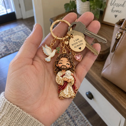 ⏳ Last Day 50% OFF – ✝️ Always With You Jesus Comfort Doll | Soft Crochet Companion with Scripture Message Card 🤍
