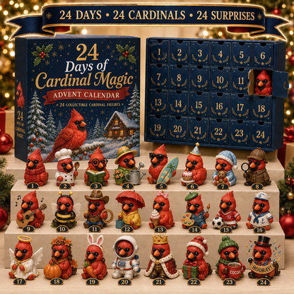 24 Days of Cardinal Magic Advent Calendar – 24 Collectible Christmas Cardinal Surprises