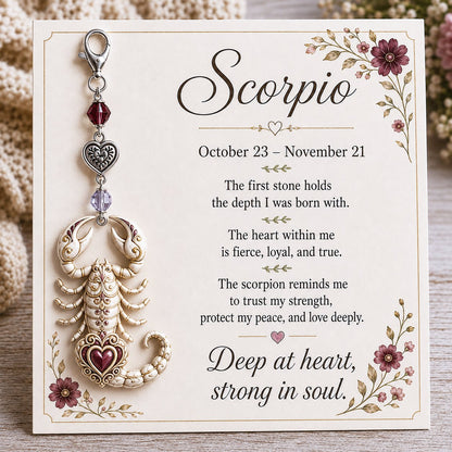 ✨  Commemorative keychains and cards featuring the birthstones of the 12 zodiac signs