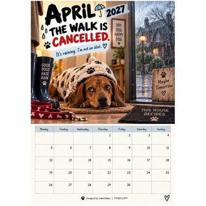 2027 Funny Dachshund Wall Calendar – Sarcastic Sausage Dog Calendar, Monthly Dog Lover Gift