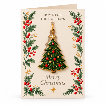 ✨ Keepsake Enamel Ornament Greeting Card | 2-in-1 Holiday Gift & Card 🎄