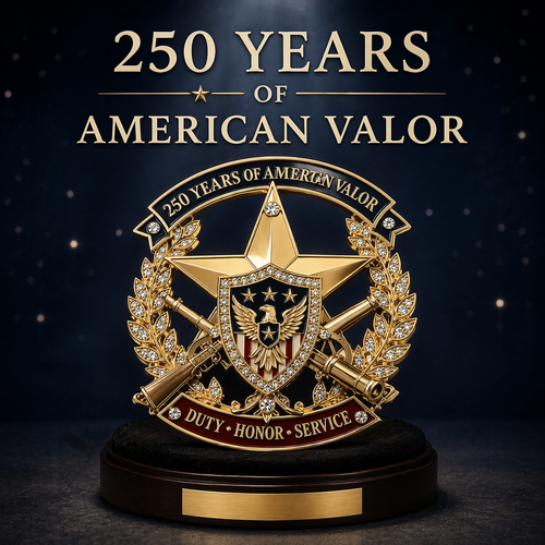 The "American Valor" 250th Anniversary Commemorative Heirloom | Tribute to Duty, Honor & Service 🇺🇸🦅