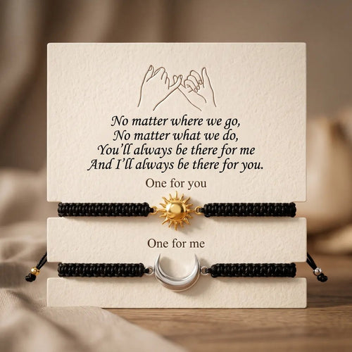 💖 Sun and Moon Matching Promise Bracelets - Eternal Bond Set