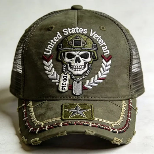 🔥LAST DAY 50% OFF - 🧢DD-214 United States Veteran Cap – Embroidered Edition