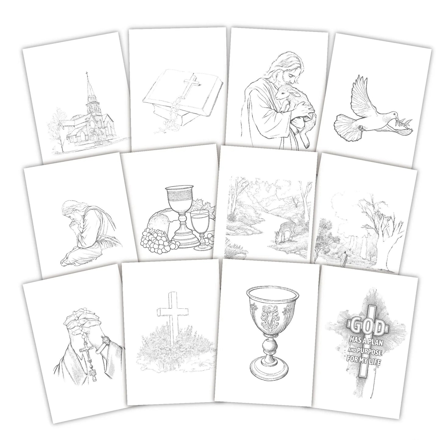 📚✍️Beginner-Friendly💕Christian Bible Verses Watercolor Coloring Book✝️🎨