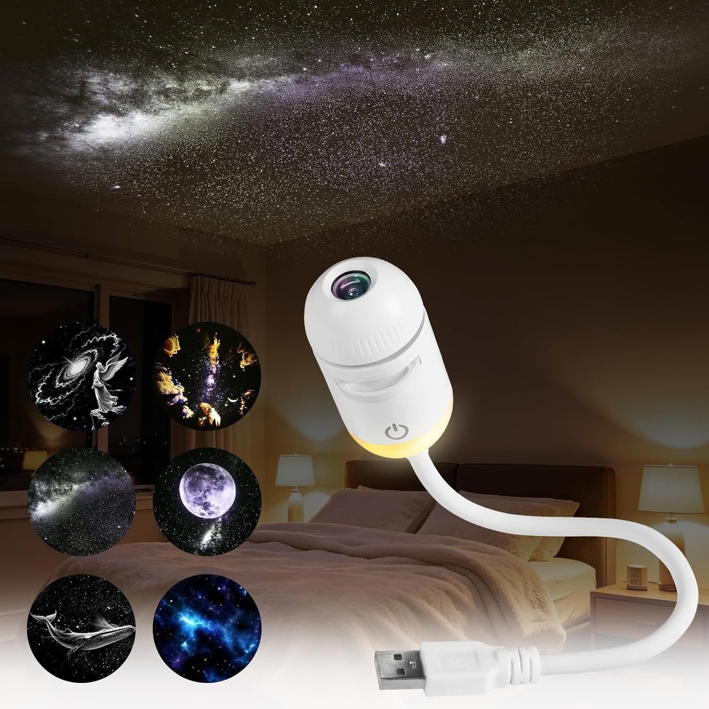 (🎁Last Day 50% OFF)✨🌌Galaxy Projector Night Light