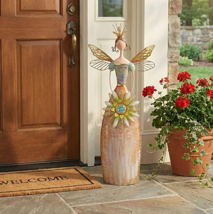 🧚Whimsical Fairy Garden Metal Statues | Enchanted Angel Decor ✨