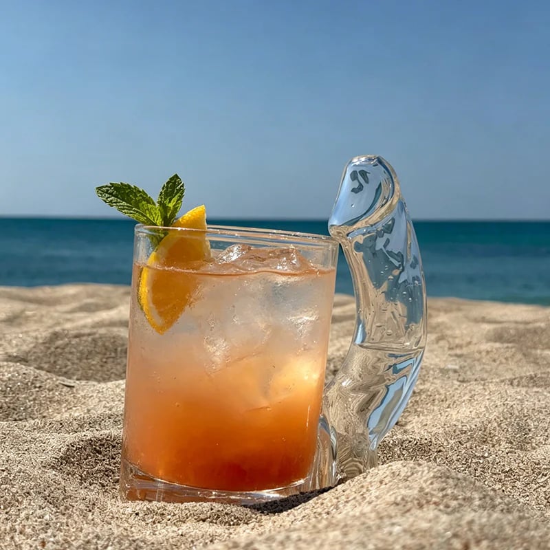 🥂✨ Fun D-Cup Shaped Cocktail Glass