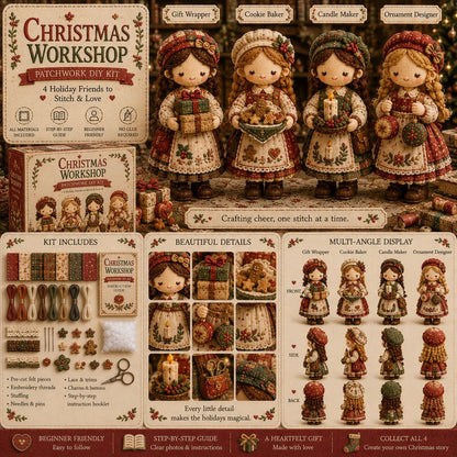 Last Day:49% OFF🧵 Tiny Worlds Collection – Patchwork DIY Kit Series