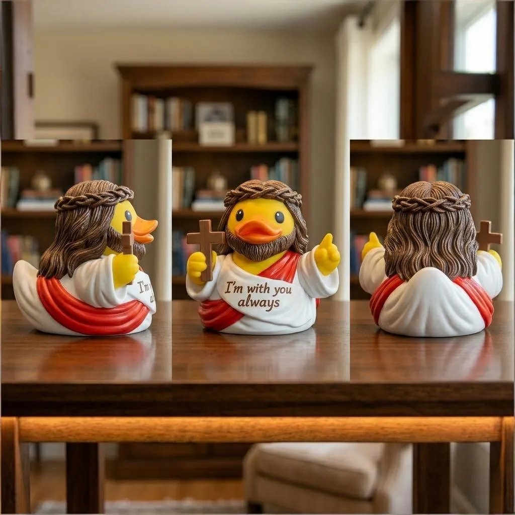 Jesus Duck Figurine – A Heartwarming Reminder of Faith, Hope & God's Presence