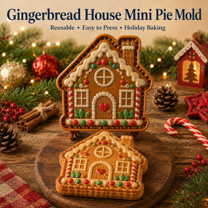 ⏳ Last Day 49% OFF – 🎄 9-Design Christmas Mini Pie Mold Collection | Reusable Embossed Molds for Shaping Detailed Santa, Snowman, Reindeer, Tree & Holiday Pies 🥧✨