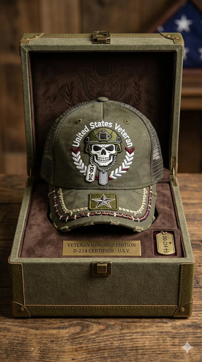 🔥LAST DAY 50% OFF - 🧢DD-214 United States Veteran Cap – Embroidered Edition