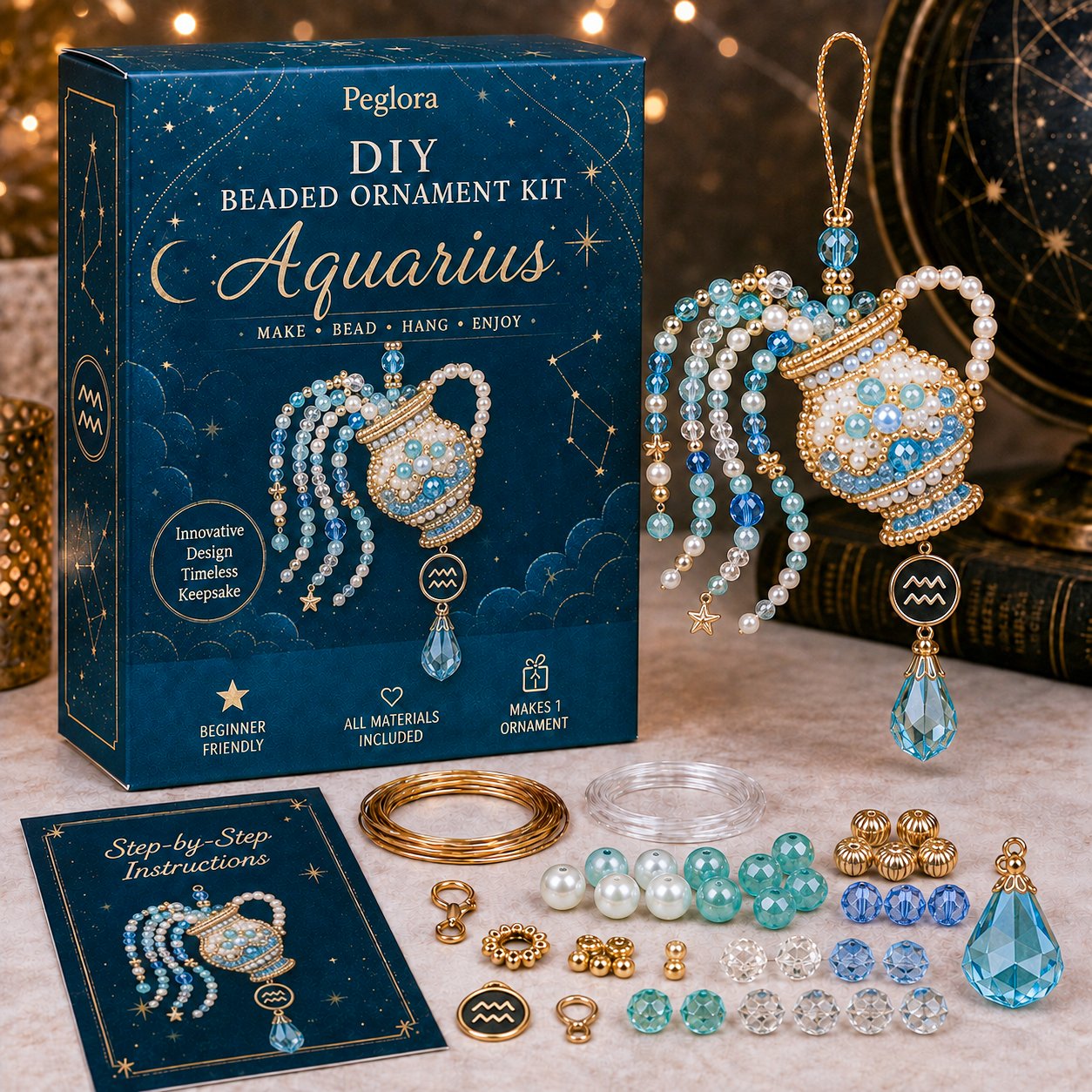 ✨ Zodiac Blessing Beaded Ornament DIY Kit