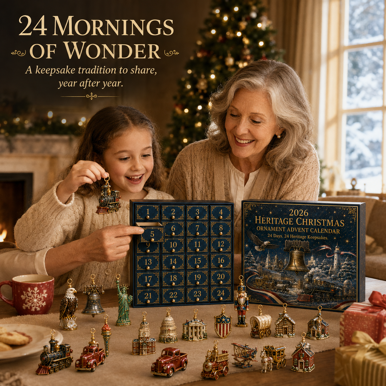 🔥Last 30pcs✨⏰ Limited anniversary edition✨49% OFF!🔥America 250th Anniversary Heritage Christmas Advent Calendar