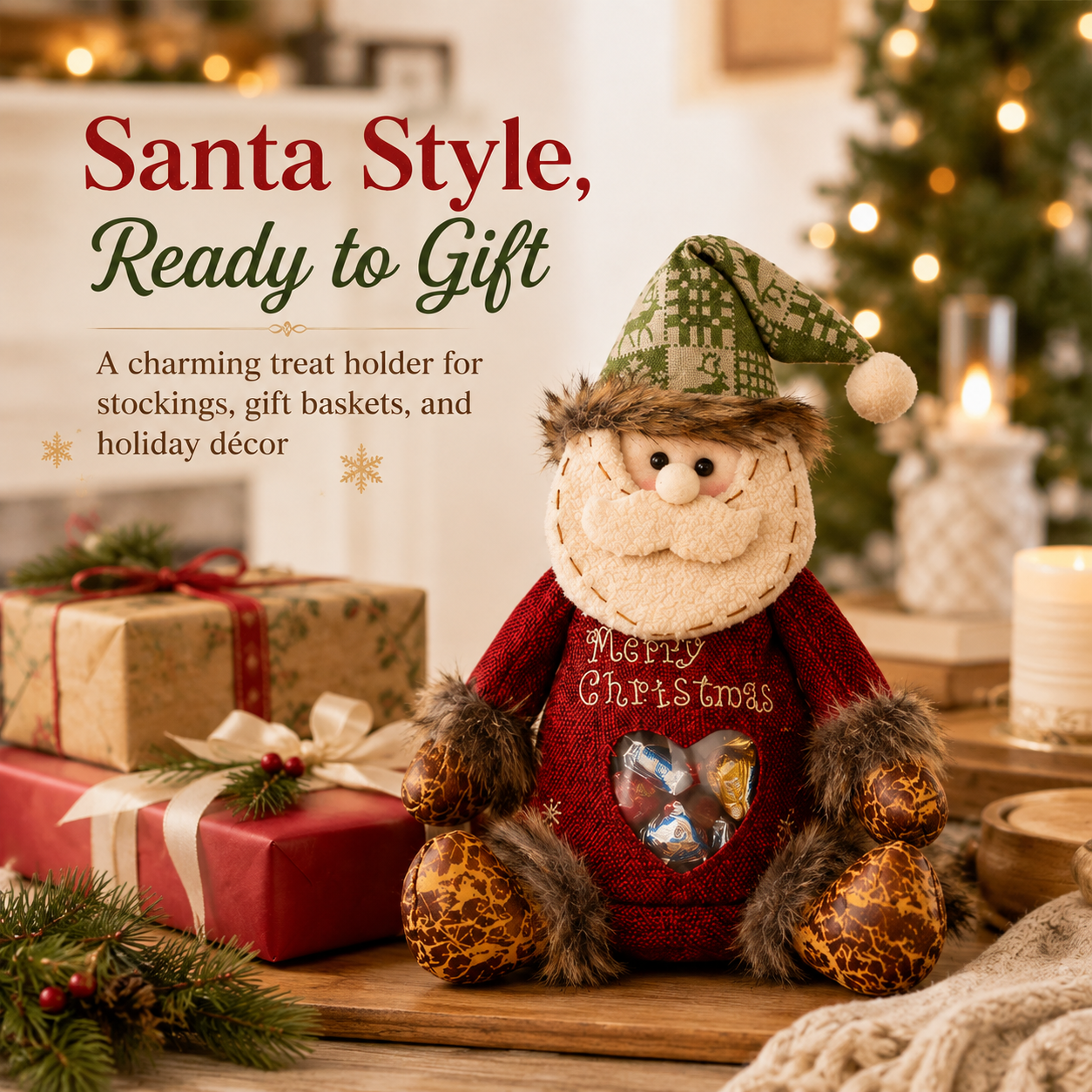 🎄Last Day 50% OFF🎁Christmas Gift Bags Zipper Design