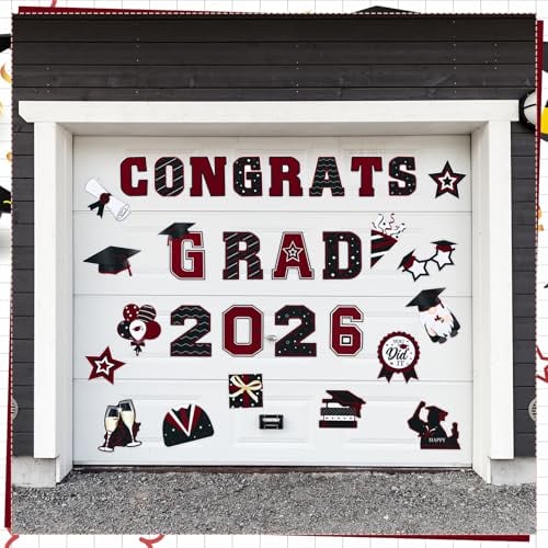 🎓 2026 Grad Car Magnets 🧲 – 30-Piece Set for Celebration Decor (Cars, Fridges & More)