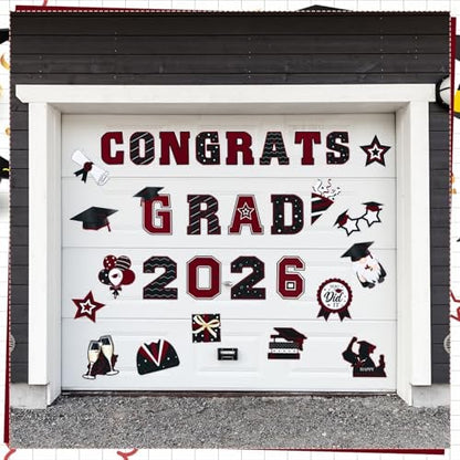 🎓 2026 Grad Car Magnets 🧲 – 30-Piece Set for Celebration Decor (Cars, Fridges & More)