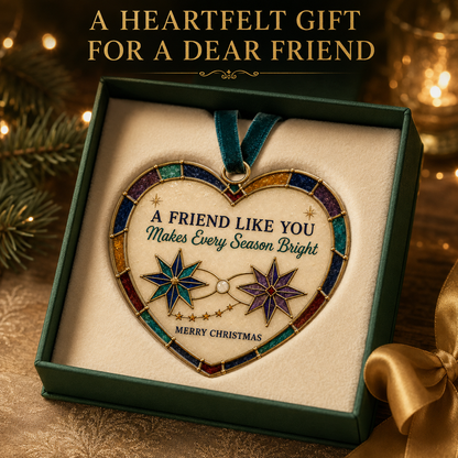 ✨ Heartfelt "Stained-Glass Style" Christmas Ornaments | The Perfect Holiday Gift for Everyone You Love ❤️🎄