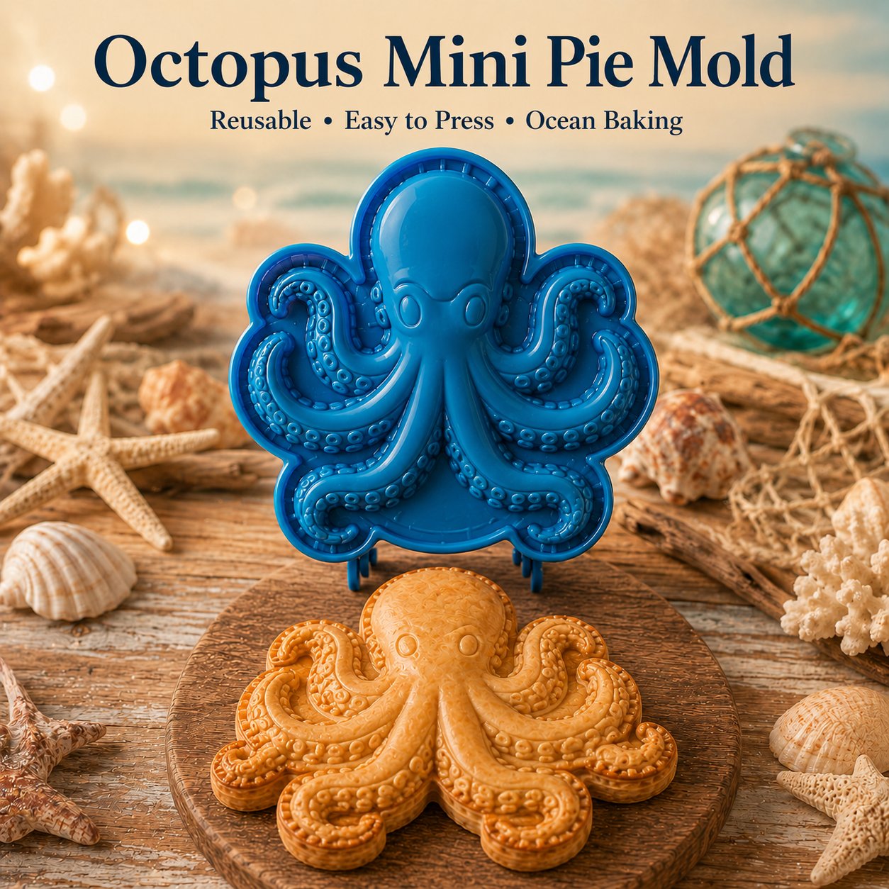 🔥HOT SALE🔥⏳ Last Day 50% OFF – 🌊 8-Design Ocean Filled Pie Press Collection | Reusable Hinged Molds for Cutting, Filling, Shaping & Sealing Marine-Themed Hand Pies 🥧✨