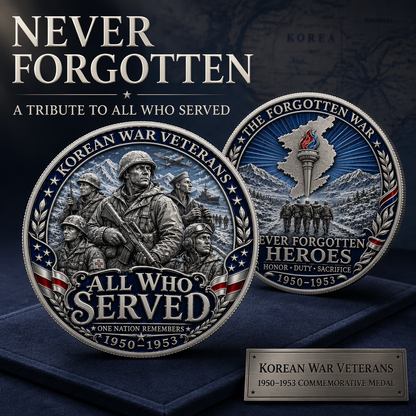 Korean War Veterans 1950-1953 Commemorative Metal Medal