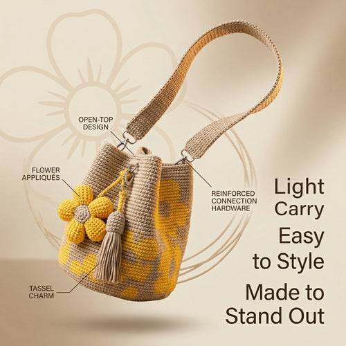 🔥Mother's Day Coming Soon: 49% OFF-Handmade Crochet Flower Tote 🌼✨