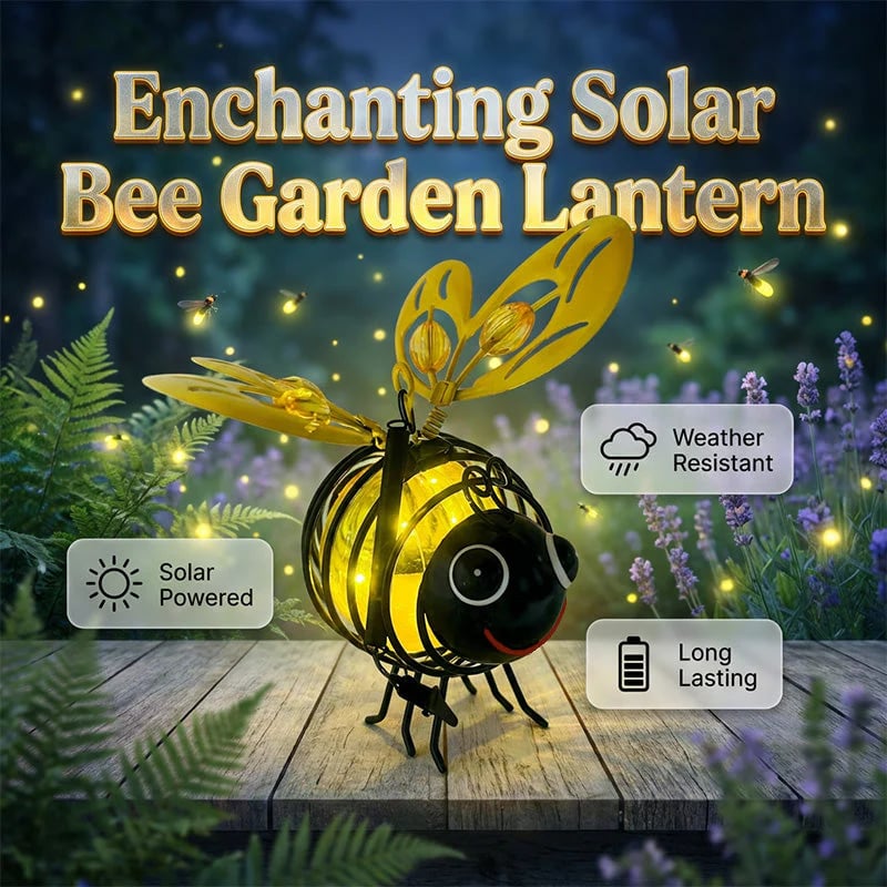 🌙🍃🪴 LIMITED-TIME 49% OFF! Hanging Solar Bee Light – Warm Amber Glow, Flicker-Free, Perfect for Garden Parties, Camping, or Kids’ Rooms – Spread Joy Day and Night 🌞🌜