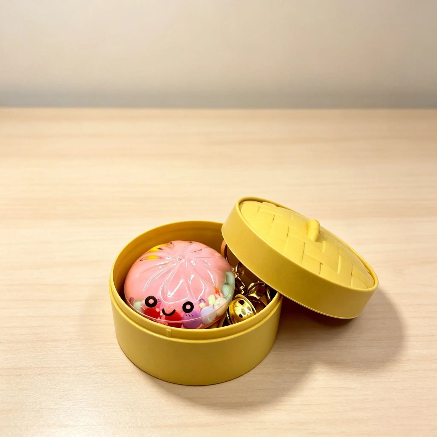 Glow In The Dark Kawaii Bao Bun Keychain