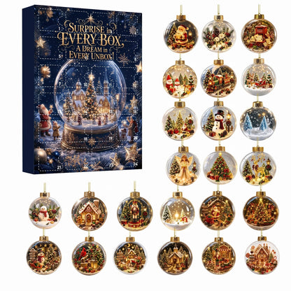 🎄 24-Day Christmas Mystery Ornament Advent Calendar