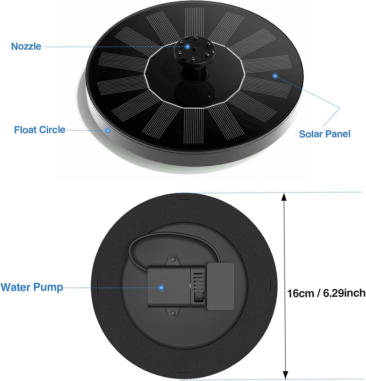🔥 LAST DAY 49% OFF-Solar Powered Water Fountain