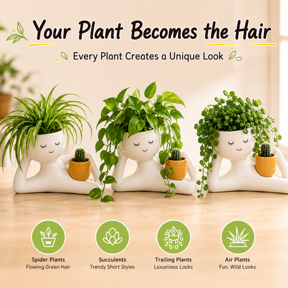 🌿Funny Lazy Person's Flower Pot🌱💚