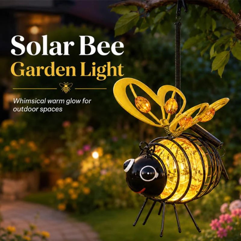 🌙🍃🪴 LIMITED-TIME 49% OFF! Hanging Solar Bee Light – Warm Amber Glow, Flicker-Free, Perfect for Garden Parties, Camping, or Kids’ Rooms – Spread Joy Day and Night 🌞🌜